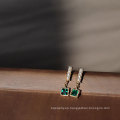 Shangjie OEM Joyas Fashion 925 Pendientes de plata esterlina Pendientes vintage delicados para mujeres 2021 Pendientes de perlas de circón esmeralda